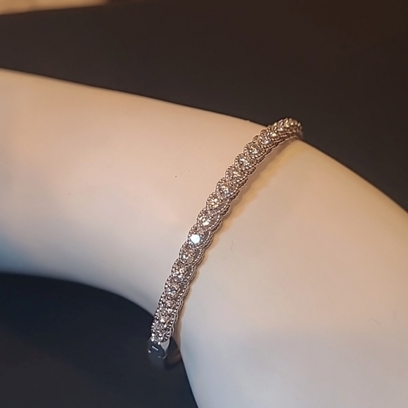 🔥 14K white Gold  diamond Luxury Bracelet for her ♥️ - Picture 7 of 10